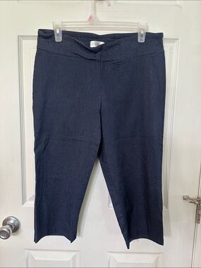 Navy Pull-On Capri with Comfort Waistband